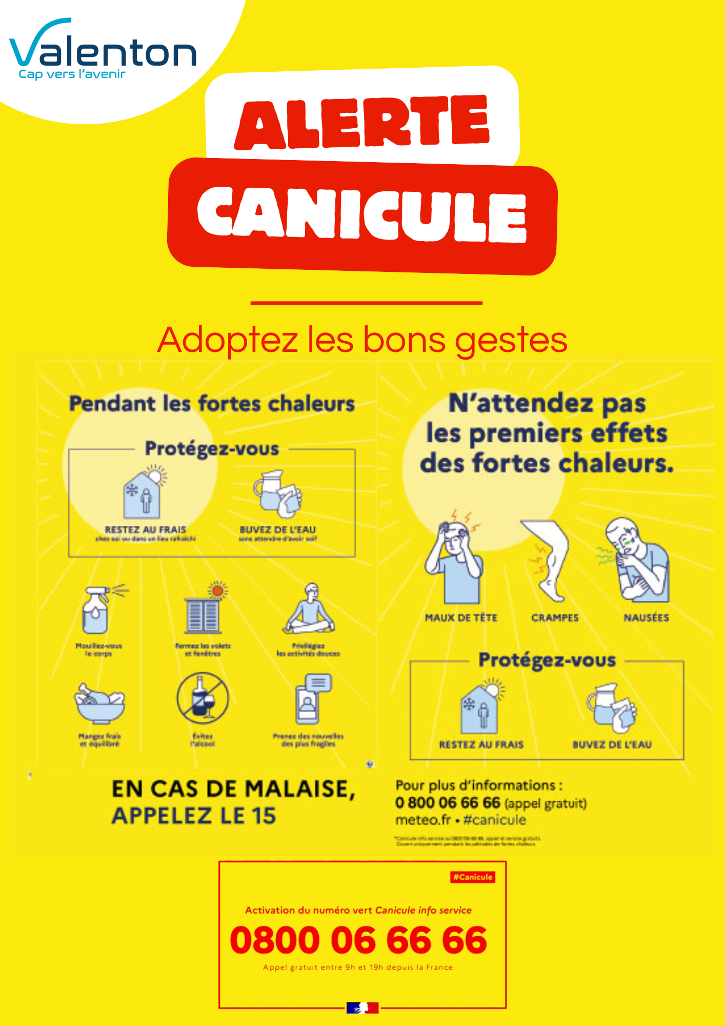 Affiche canicule été