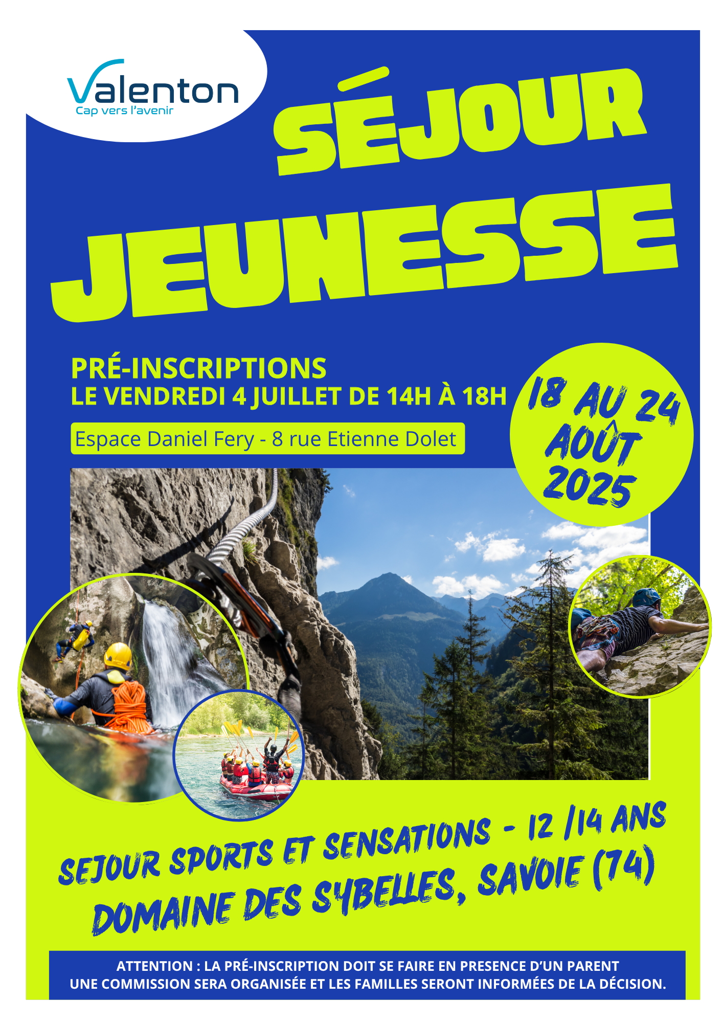 Séjour jeunesse Savoie