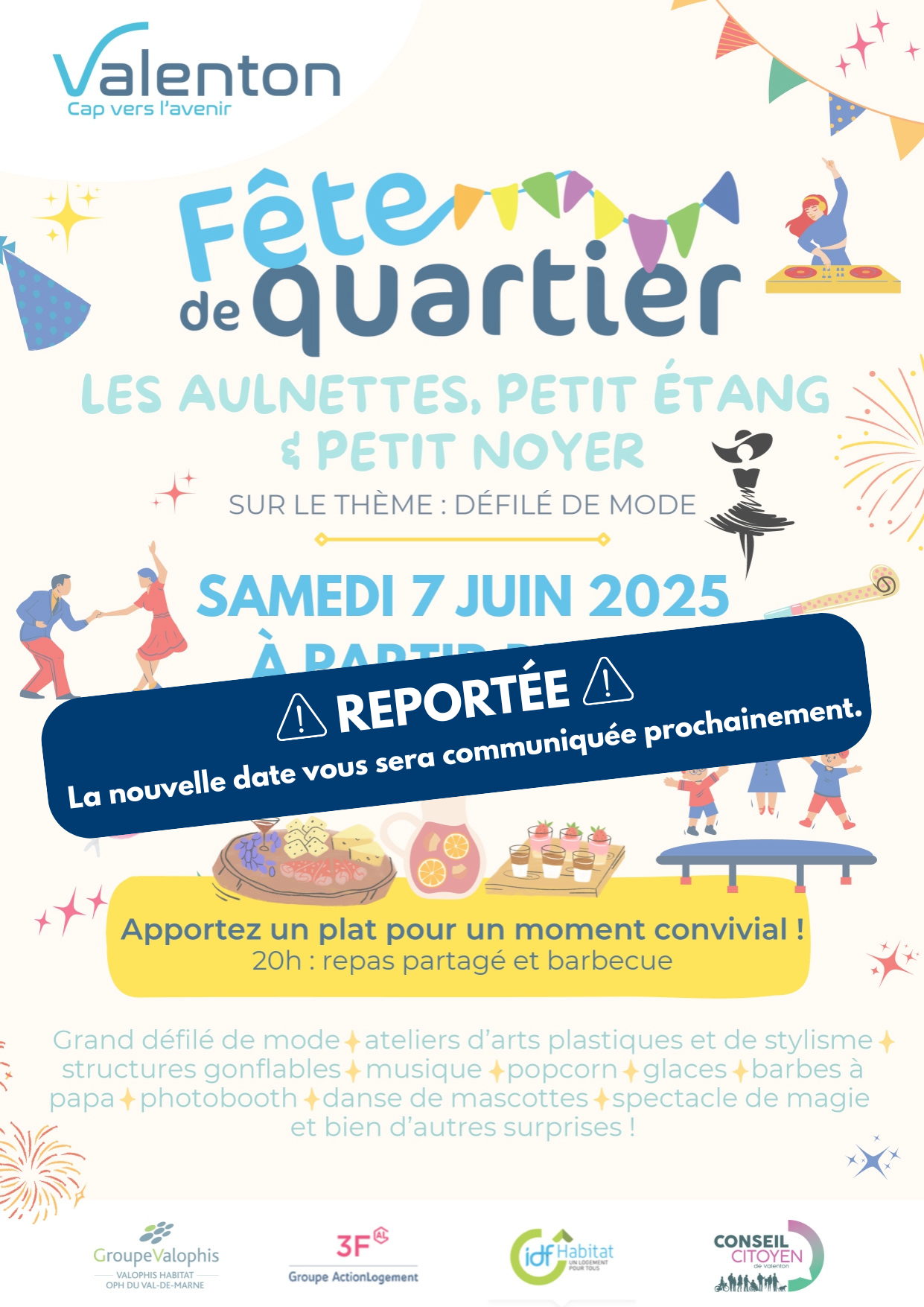 reporté la nouvelle date vous sera communiqué prochainement