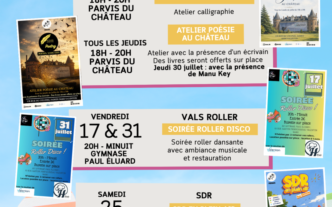 Programme des assos – juillet 2026