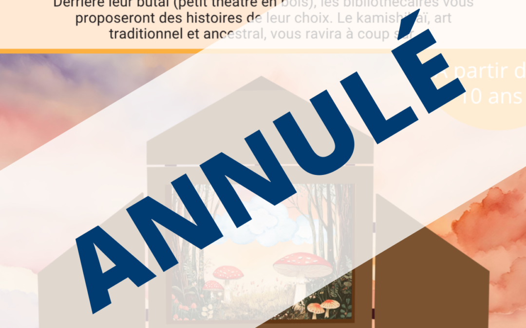 Partir en livre : Spectacle Kamishibaï annulé