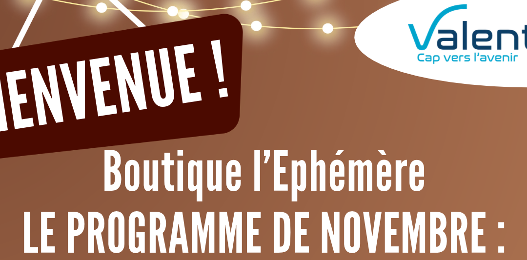 Boutique éphémère – novembre 2026
